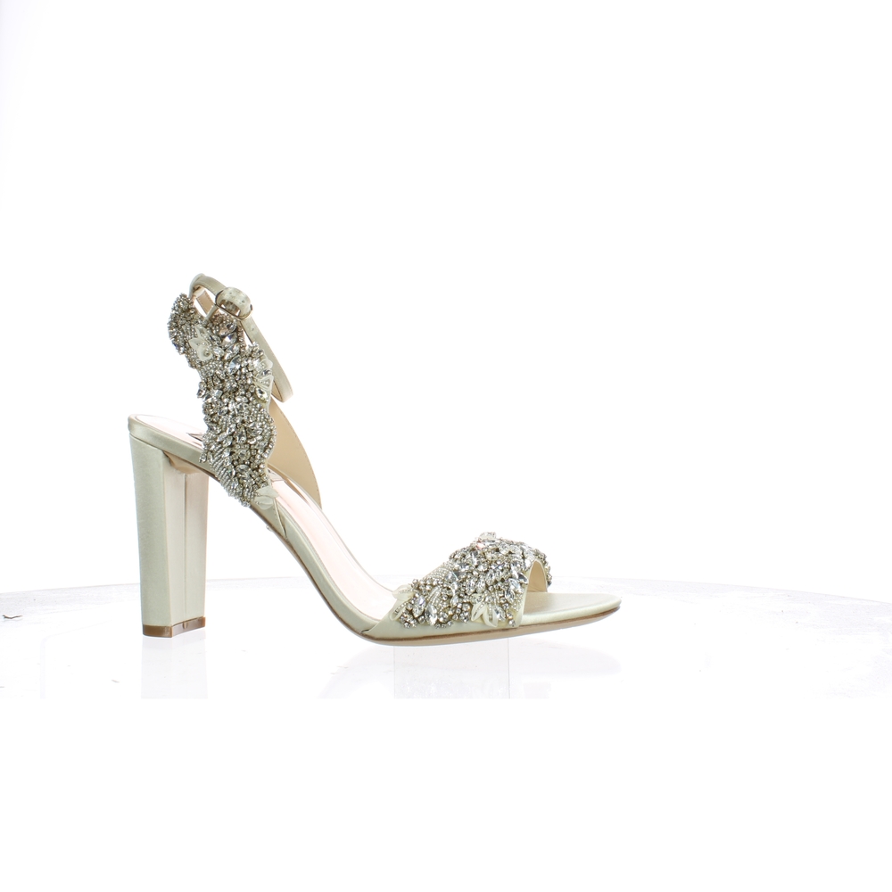 Badgley Mischka Gold Embellished Heels
